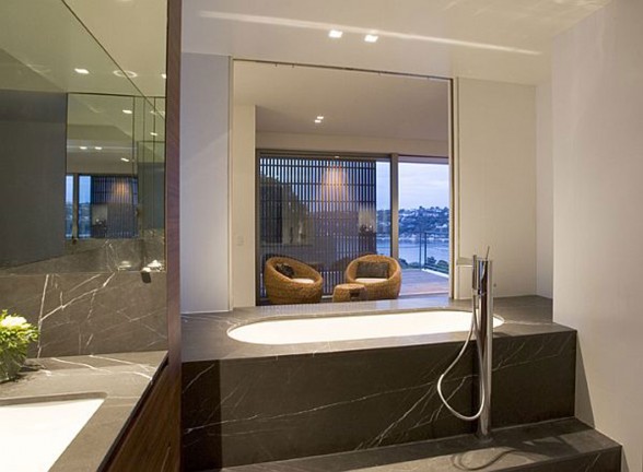 The Mosman, Luxurious Residence in Sydney from Corben Architects with Beautiful Views - Bathroom
