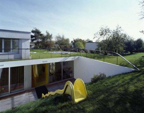 Underground House Extension, Solution from EM2N