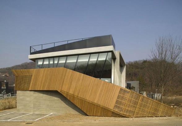 Unusual Wood House Design in KoreaHouse