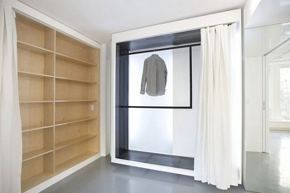 White Apartment Interior Ideas from IM Pei in New York - Wardrobe