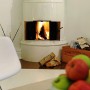 White Apartment Interior Ideas in Sweden: White Apartment Interior Ideas In Sweden   Fireplace