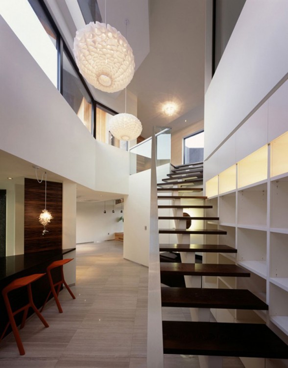 Z House, Stunning Architecture of a Modern House by Korean Architect - Staircase