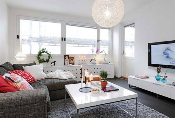 Beautiful Interior Design of Small Apartment in 7 Floor Building of Linnestaden