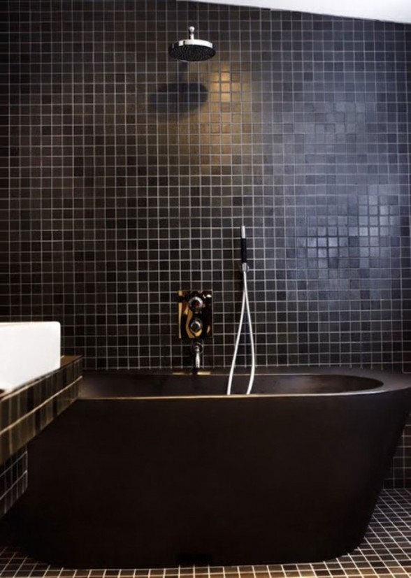 Bold Style of Interior Design of a Designer Home Studio - Bathroom