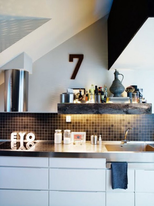 Bold Style of Interior Design of a Designer Home Studio - Kitchen