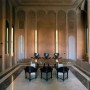 Stunning Architecture from Redesigned Romanesque Old Concrete Factory into a House: Stunning Architecture From Redesigned Romanesque Old Concrete Factory Into A House Concrete Dining Table