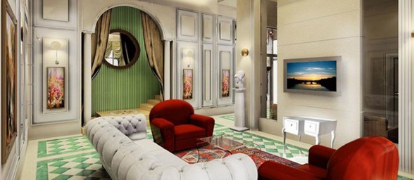 The Kingold, Apartment with Chinese Traditional Design of Royal Styles - Television
