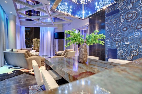 Amazing Apartment Ideas in Las Vegas Designed by Mark Tracy - Dining Table