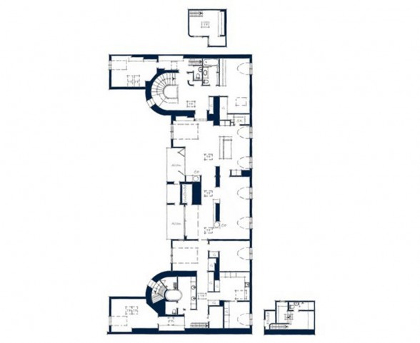 Charming and Amazing Beautiful Penthouse Design with Best Finishing and Furniture - Blueprint