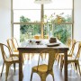 Colorful and Fresh Modern Home Design in Madrid: Colorful And Fresh Modern Home Design In Madrid   Old Dining Table
