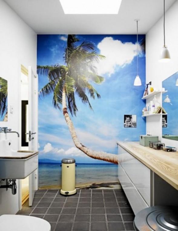 Modern House beside Natural Environment in Sweden - Bathroom
