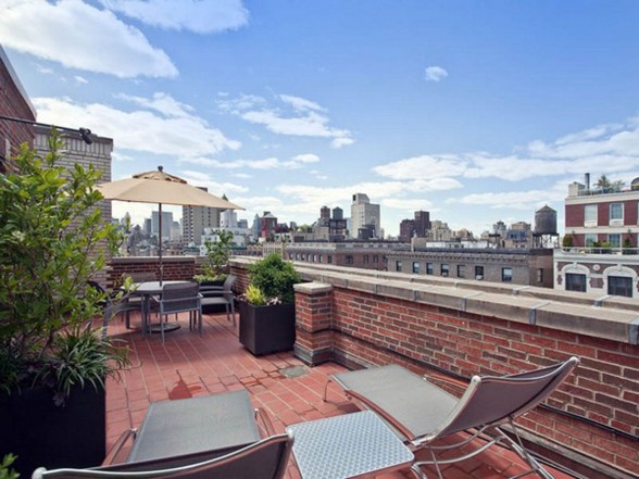 Various Style in Park Avenue Penthouse, a Manhattan Complete Apartment Ideas - Rooftop Terrace