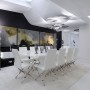 Futuristic A-Cero Apartment Designs with Black and White Dining Room Ideas: Black And White Dining Room