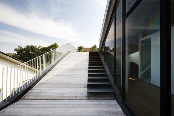 integrated outdoor staircase structure