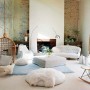 Vintage Country House Ideas with Unconventional Designs: Pretty Living Room Country House