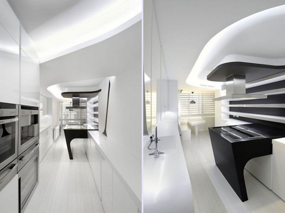 ultra modern kitchen space