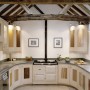 Sophisticated Village House Designs with Wooden Constructions Plans Landscape: U Shape Kitchen Designs