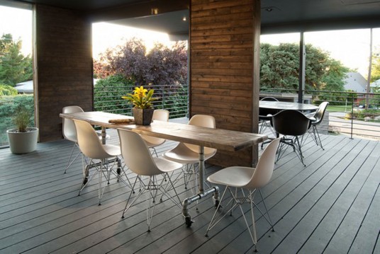 modern dining room architectural