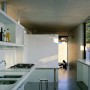 Conceptual Modern Concrete House Designs with Neatly Building Constructions: Space Saving Kitchen Space