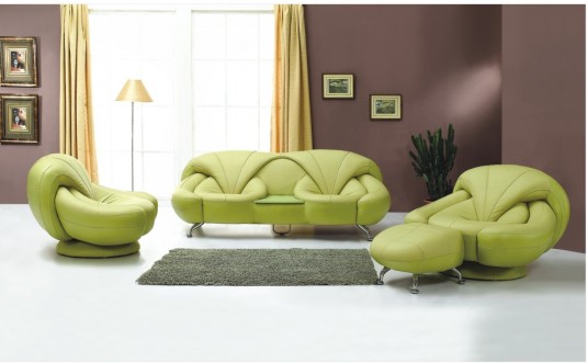 Stylish furniture in livingroom