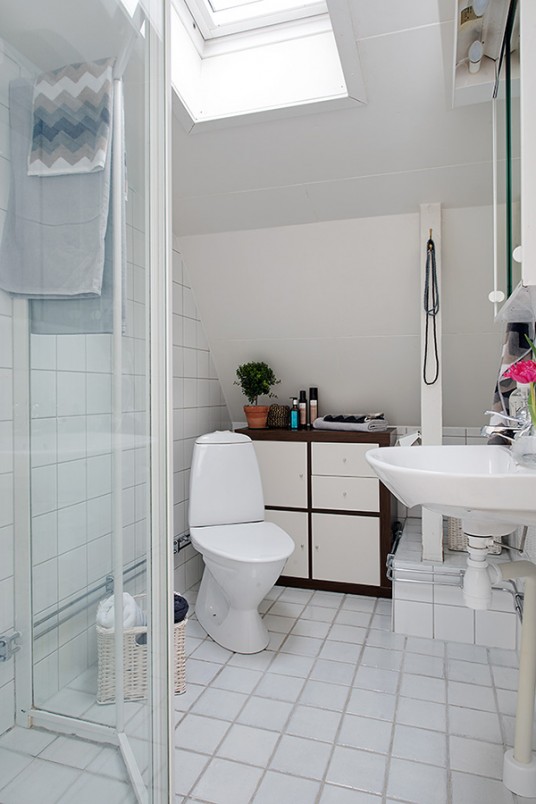 Bathroom of Attic Sweden Apartment