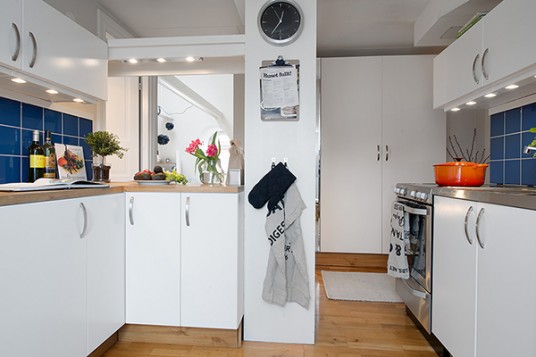 Kitchen of Attic Sweden Apartment