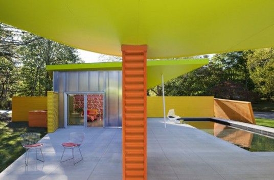 Exterior Design Modern Cubist Home in New York