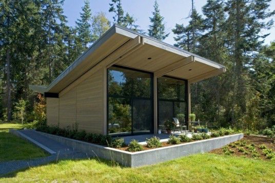 Glass and Wooden Cabin Design Ideas
