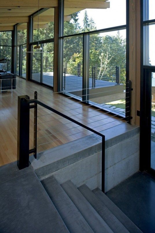 Open Floor Glass and Wooden Cabin