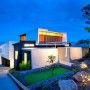 Striking Exterior Seaside House with Minimal Interiors Design: Outdoor Lighting Beach House