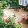 Garden Decks in House Garden Design: Amazing Gardens Decks Design Outdoor Sitting Furniture Wooden Chairs