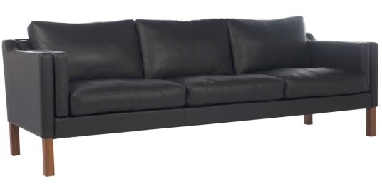 Affordable Modern Furniture Black Sofa Wooden Style Frame Design