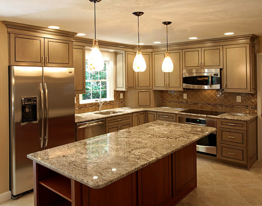 Astonishing Modern Kitchen Lighting Design Granite Countertops