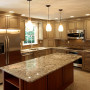 Kitchen Lighting Design Gives Perfect Sight in Kitchen: Astonishing Modern Kitchen Lighting Design Granite Countertops