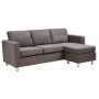 Small Sectional Sofa for Completing the Need of Furniture in Small Space: Awesome Modern Minimalist Design Small Sectional Sofa In Gray Color