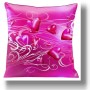 Pink Sofa Pillows for Attractive Loveseats: Awesome Pink Sofa Pillows Hearts Pink Color Design Ideas