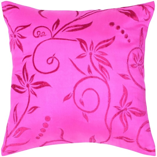 Beautiful Floral Decor Pink Pillow Artistic Design Ideas