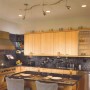 Kitchen Lighting Design Gives Perfect Sight in Kitchen: Beautiful Modern Style Kitchen Lighting Design Wooden Cabinets
