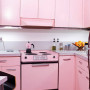 Design Your Own Kitchen from First Day: Beautiful Pink Design Your Own Kitchen Hidden Cabinet Lighting