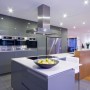 Design Your Own Kitchen from First Day: Bright Kitchen Lighting Glossy Cabinet Design Your Own Kitchen