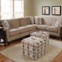 Small Sectional Sofa for Completing the Need of Furniture in Small Space: Classic England Small Sectional Sofa Circle Decor Cushion Design
