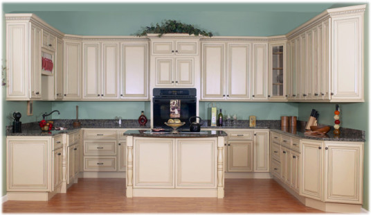 Classic Kitchen Cupboards Paint White Cabinets Blue Interior