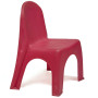 Childrens Chairs in Various Types: Classic Red Plastic Childrens Chairs Simple Cheap Furniture