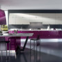 Italian Kitchen Design Marca: Cute Elegant Italian Kitchen Design Pink White Grey Interior