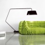 Togo Sofa as Your Choice to Have a Comfort Life: Elegant Green Color Togo Sofa Small Sectional Living Room Design