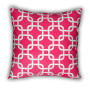 Pink Sofa Pillows for Attractive Loveseats: Elegant White Pink Sofa Pillows Rectangular Decorations Design
