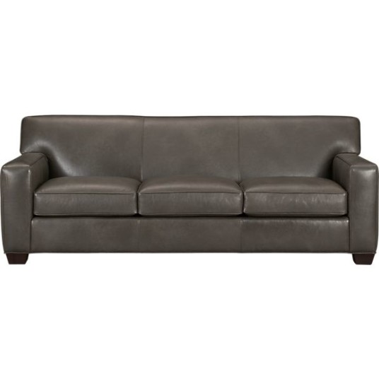 Extraordinary Gray Color Modern Style Leather Sleeper Sofas Design