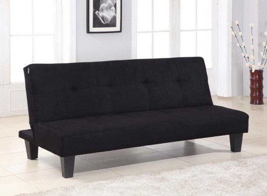 Fabulous Contemporary Cheap Sofa Beds Leather Sleeper Black Color