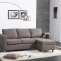 Small Sectional Sofa for Completing the Need of Furniture in Small Space: Fabulous Contemporary Gray Color Small Sectional Sofa Design