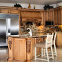 Design Your Own Kitchen from First Day: Fresh Look Design Your Own Kitchen Carved Wood Cabinet Island